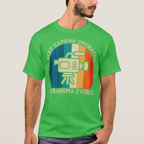 Retro Camera Operator Design For Grandma Funny Mot T_Shirt