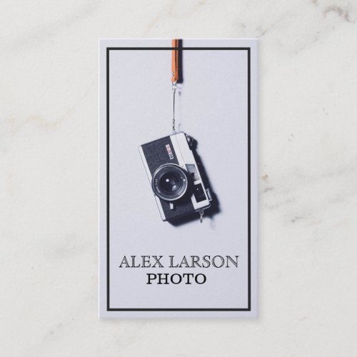 Retro Camera Photography Business Card