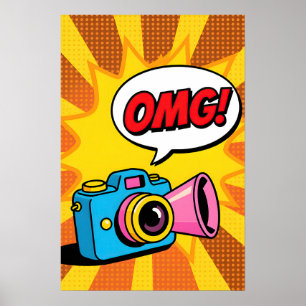 Retro Camera Pop Art Poster