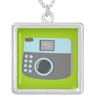 Retro Camera Silver Plated Necklace