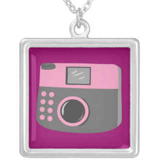 Retro Camera Silver Plated Necklace