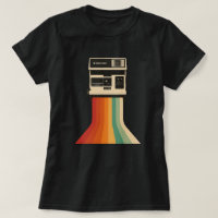 Retro Camera with Rainbow Print