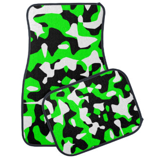 RETRO CAMO CAR MATS GREEN