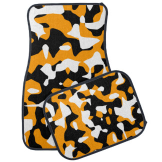 RETRO CAMO CAR MATS ORANGE