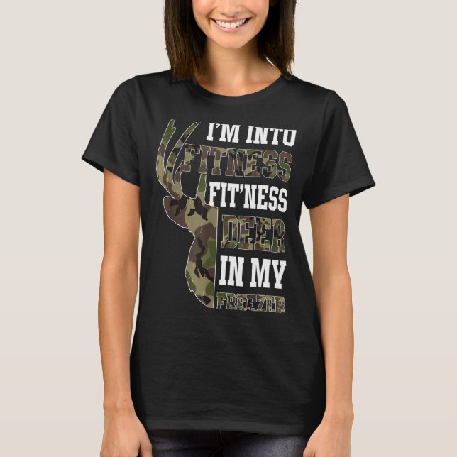 Retro Camo Deer Hunting Funny Wildlife Hunter Men  T-Shirt (Front)