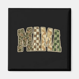 Retro Camo Hunting Mama Old Camo Mom Magnet