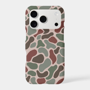 Retro Camo (red green) iPhone 17 Pro Case