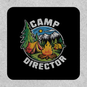 Retro Camp Director Camping Summer Camp Funny Camp Patch