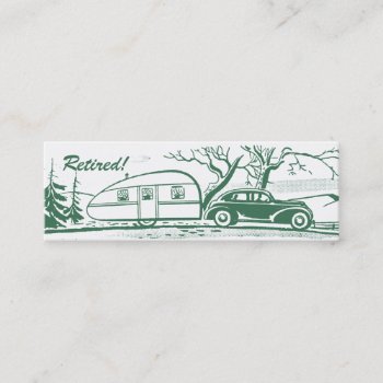 Retro Camper Calling Card by charmingink at Zazzle