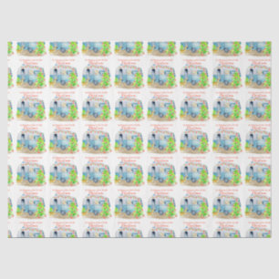 Retro Camper Caravan Christmas Tissue Paper