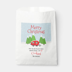 Retro Camper Christmas Favor Bag