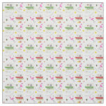 Retro Camper Flamingo Floral Bee Fabric