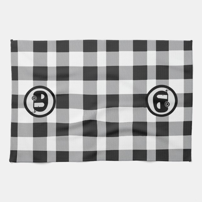 Retro Camper Kitchen Towel (Horizontal)