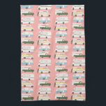Retro Camper Motorhome RV Vanlife Pink Kitchen Towel<br><div class="desc">Decorate your kitchen with this cool towel with an RV,  trailer,  campervan and truck camper. Makes a great housewarming or anniversary gift! 
You can customize it and add text too.
Check my shop for lots more colors and patterns plus matching kitchen stuff!</div>