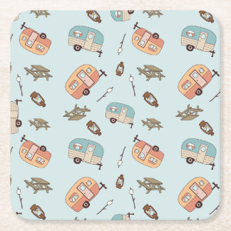 Retro Camper Paper Coaster