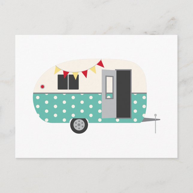 Retro Camper Postcard (Front)