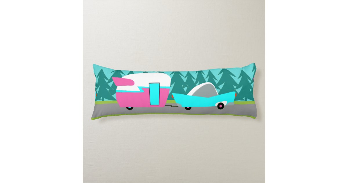 Retro Camper / Trailer and Car Body Pillow Zazzle