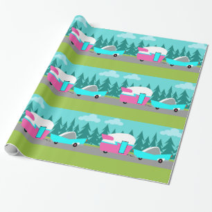 Retro Camper / Trailer and Car Wrapping Paper
