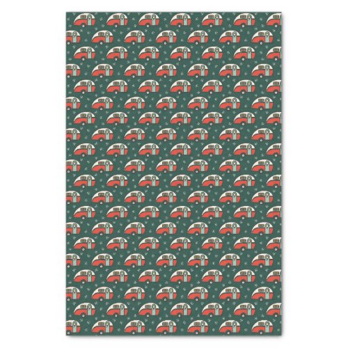 Retro Camper Van Christmas Tissue Paper