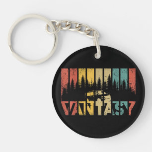 Retro Camper Van Life - Vintage Vanlife Keychain