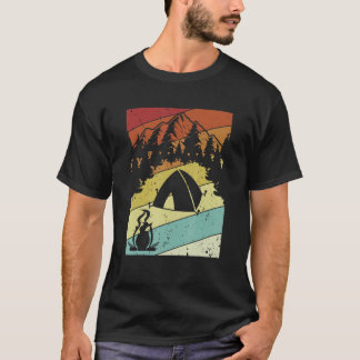 Retro Campgrounds Glamping Backpacking Camper Camp T-Shirt