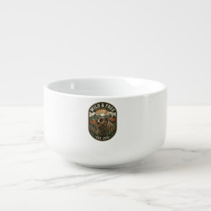  Retro Camping Hiking Outdoor Nature Lover Design Soup Mug