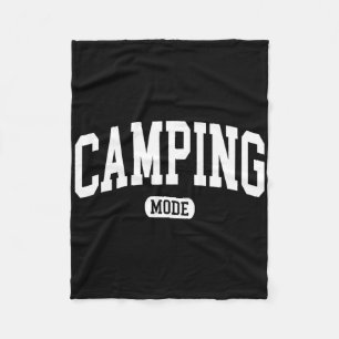 Retro Camping Mode Camper Hiking Lover Camping Cre Fleece Blanket