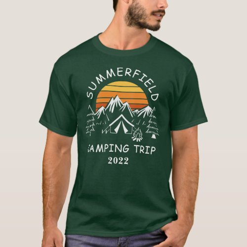 Retro Camping Vacation Matching Family Trip T_Shirt