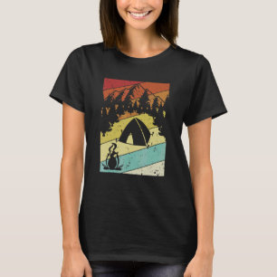 Retro Campsite Tents Glamping Camper Camping 2 T-Shirt