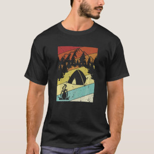 Retro Campsite Tents Glamping Camper Camping  2 T-Shirt