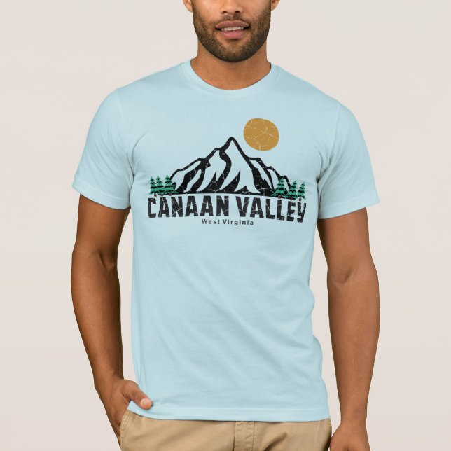 Retro Canaan Valley Ski T-Shirt (Front)