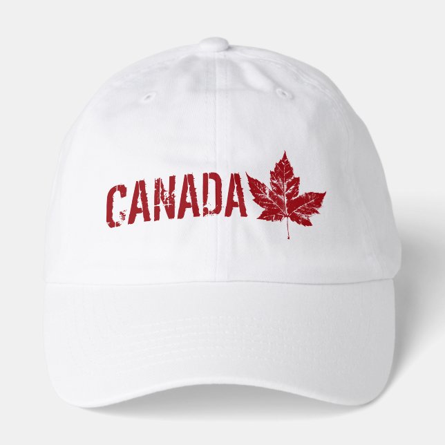 Retro Canada Souvenir Cap Canada Maple Leaf Caps (Front)
