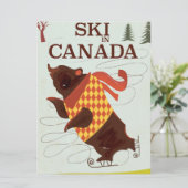 Retro Canadian travel poster (Standing Front)