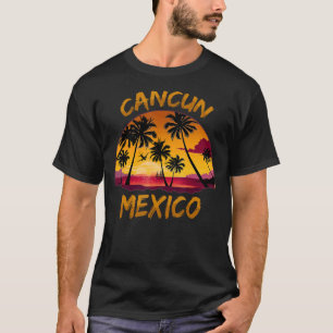 Retro Cancun Mexico Beach Summer Tropical Souvenir T-Shirt