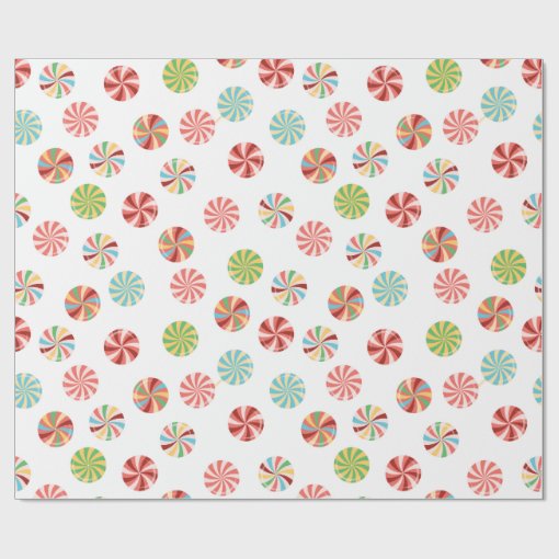 Candy Christmas Wrapping Paper 