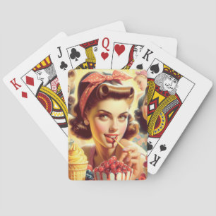 Retro Candy Girls Poker Cards