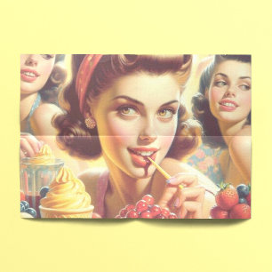 Retro Candy Girls Tissue Paper