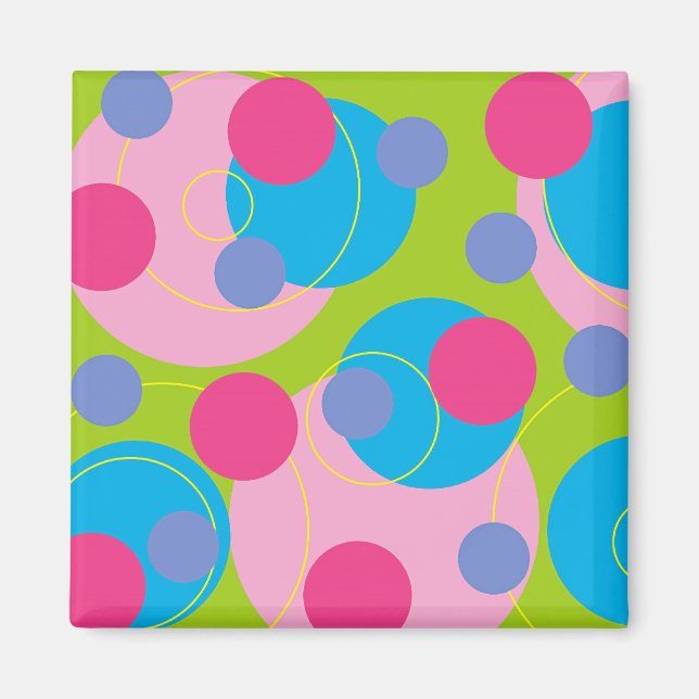 Retro Candy Pink Magnet (Front)
