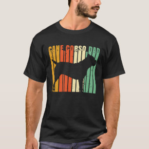 Retro Cane Corso Dad Cute Italian Mastiff Dog Pap T-Shirt