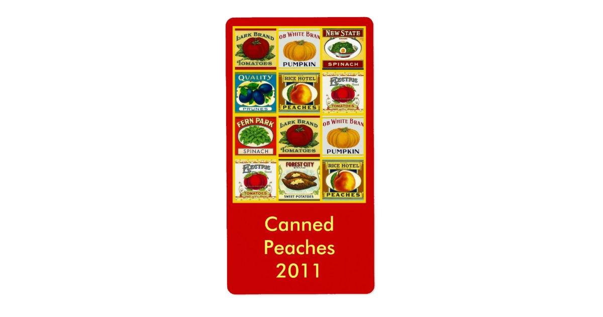 Retro Canning Jar Labels Label Canned Goods Canner | Zazzle.com