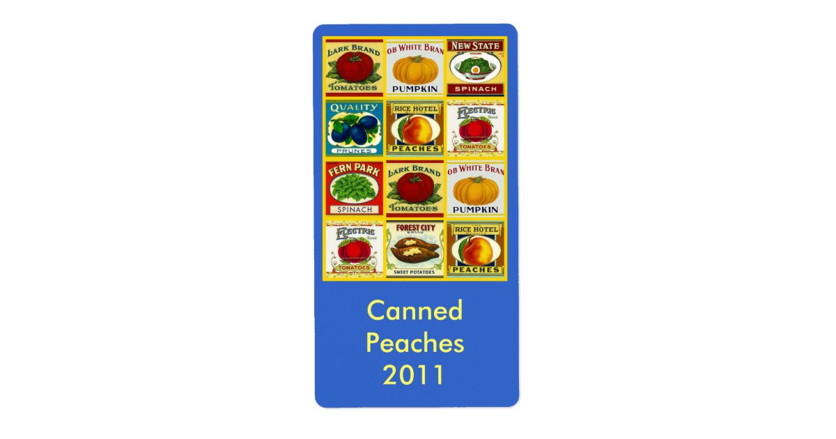 Retro Canning Jar Labels Label Canned Goods Canner | Zazzle.com