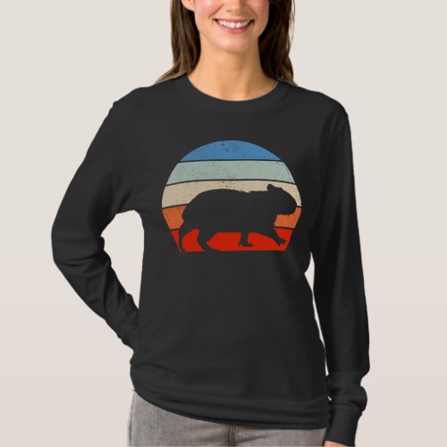 Retro Capybara Lover Vintage Zoo Animal T_Shirt