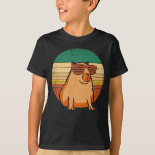 Retro Capybara With Sunglasses Vintage Capibara T-Shirt