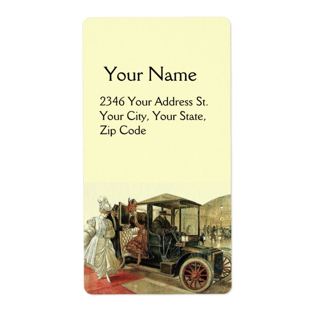 RETRO CAR , AUTO RESTORATION 2 LABEL (Front)