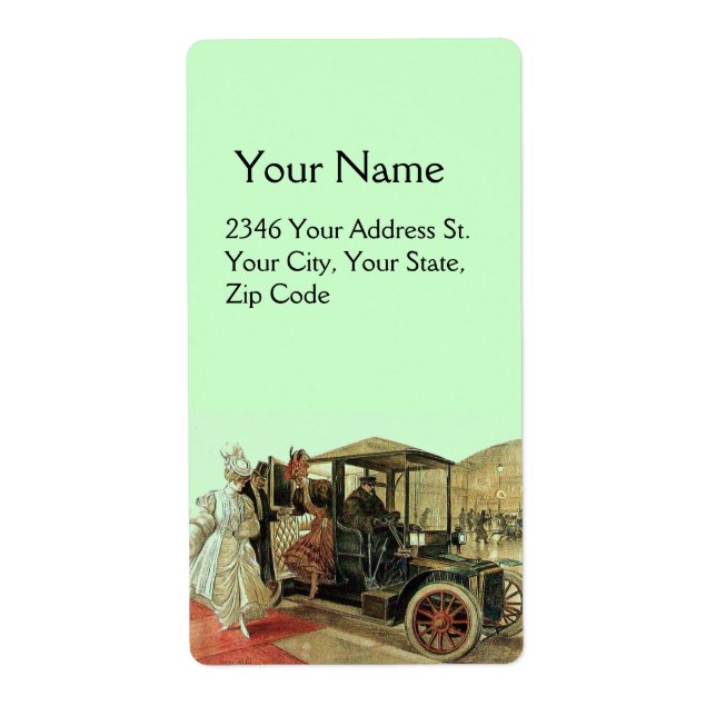 RETRO CAR , AUTO RESTORATION 2 LABEL (Front)