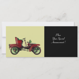 RETRO CAR , AUTO RESTORATION ,black Announcement