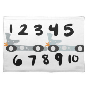 Retro Car Counting Mat Learning Numbers