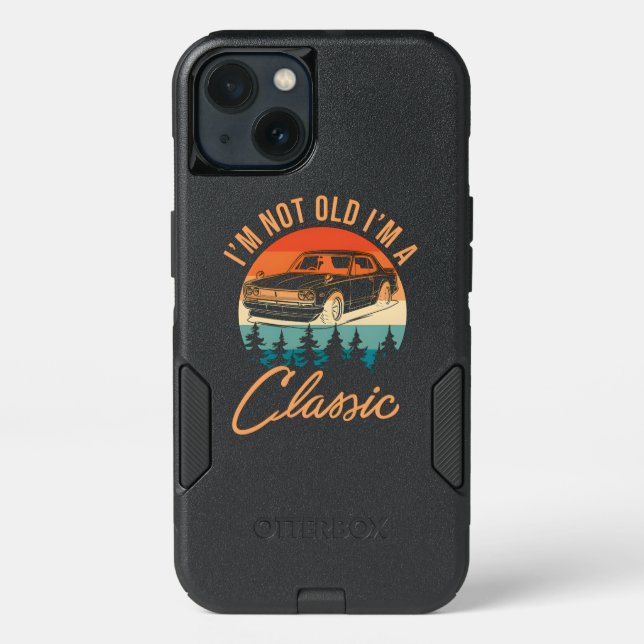 Retro Car Graphic Funny Quote  Otterbox iPhone Case (Back)