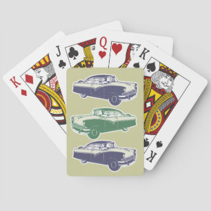 Retro Car Playing Cards
