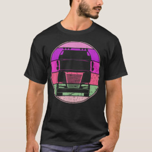Retro Car Vintage Truck Silhouette Automotive Love T-Shirt